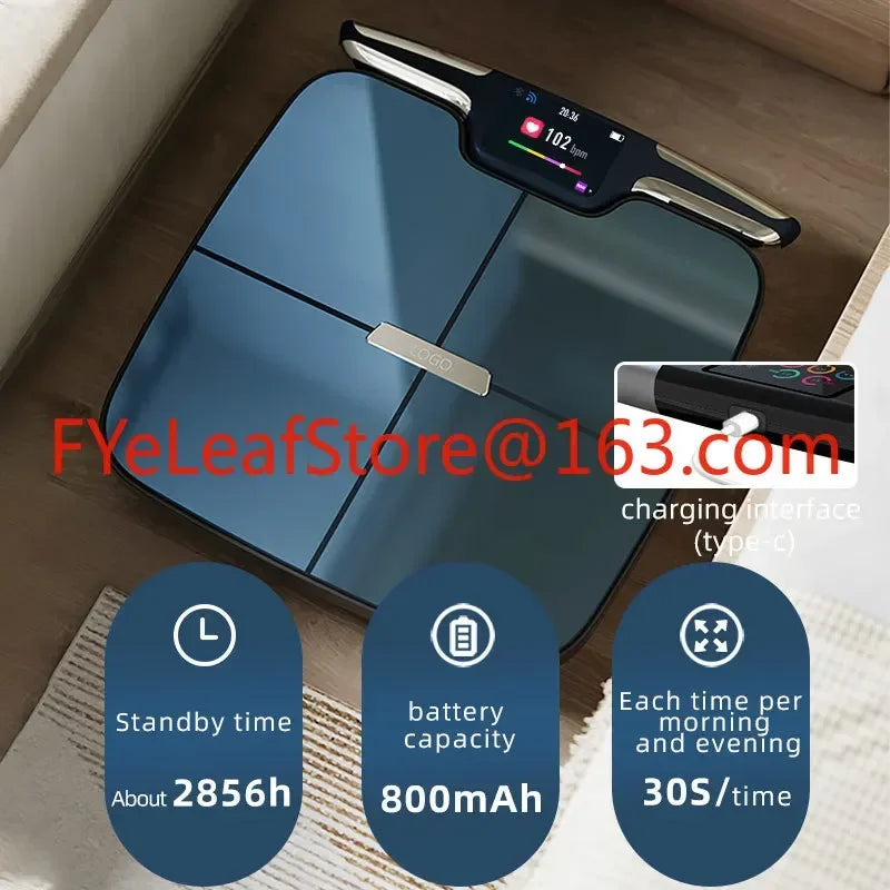 custom wifi bmi scale bathroom bluetooth 8 electrodes scale electronic smart body weight scale digital weighing