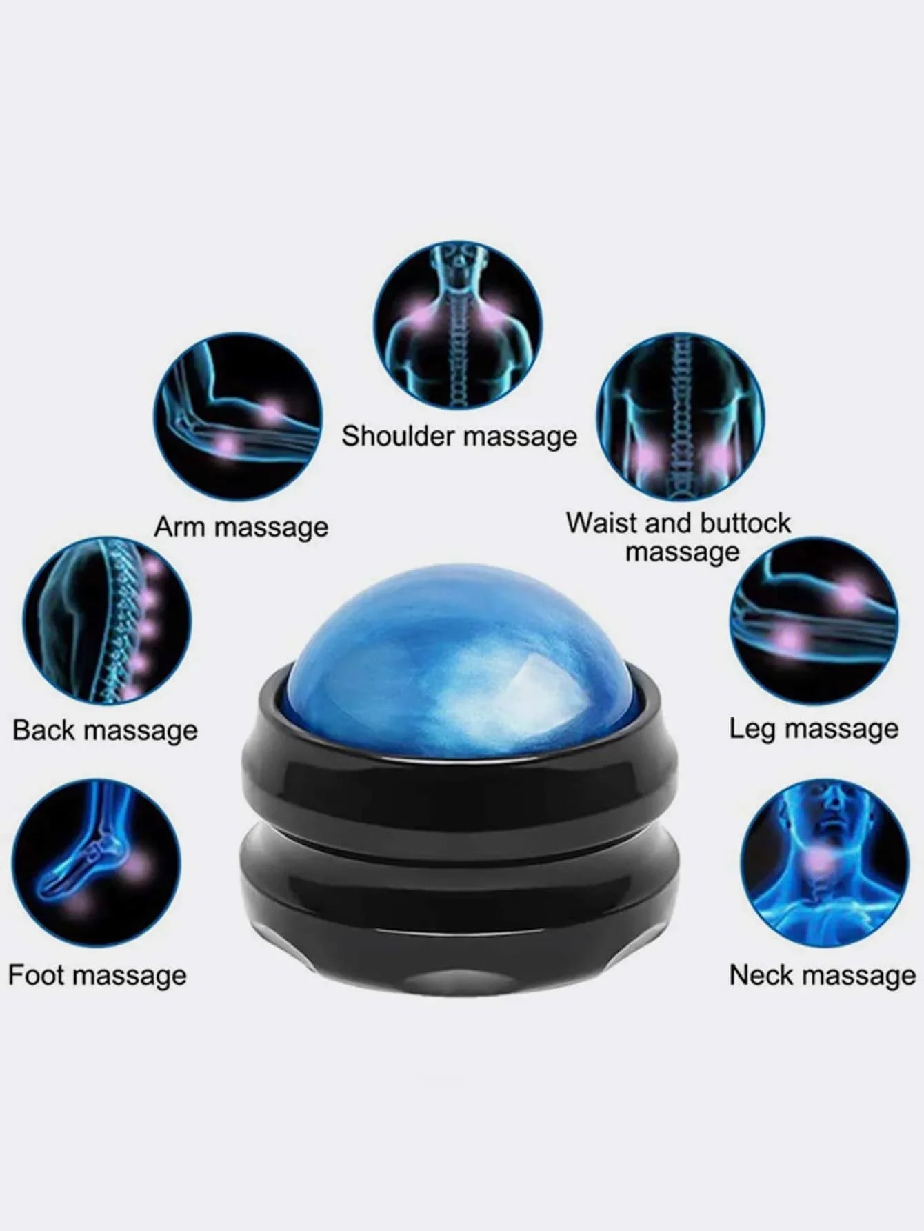 1pc Massage Ball, Self Massage Tool For Shoulders, Neck, Back, Foot, Body, Deep Tissue, Trigger Point, Muscle Knots