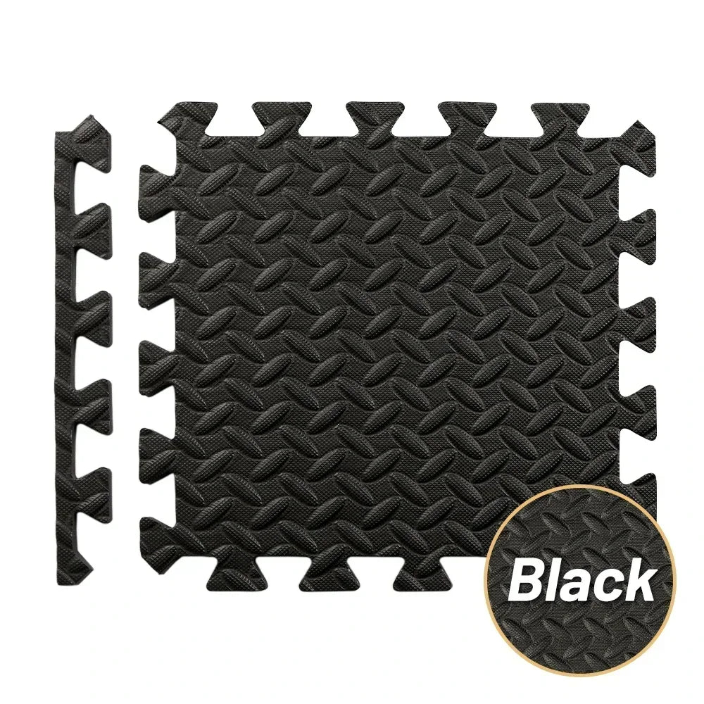 Gym Floor Mats High-Density EVA Interlocking Foam Floor Tiles Puzzle Exercise Mat for Home Gym Workout Equipment Weightlifting