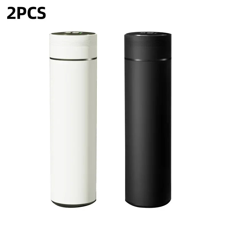 480ml Smart Water Bottle Thermal Custom Logo 304 Stainless Steel Led Water Bottle with Temperature Display Christmas Gift
