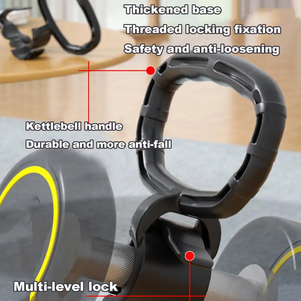 Dumbbell To Kettlebell Converter Portable Workout Attachment Converts Your Dumbbells Into Kettlebells Adjustable Weight Grip