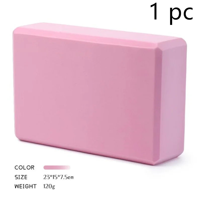 Yoga Blocks Gym Foam Brick Pilates Training Exercise Fitness Bolster Pillow Cushion Stretching Body Shaping Building Cubes