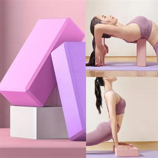 Yoga Blocks Gym Foam Brick Pilates Training Exercise Fitness Bolster Pillow Cushion Stretching Body Shaping Building Cubes