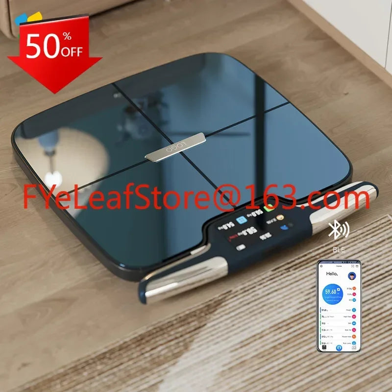 custom wifi bmi scale bathroom bluetooth 8 electrodes scale electronic smart body weight scale digital weighing
