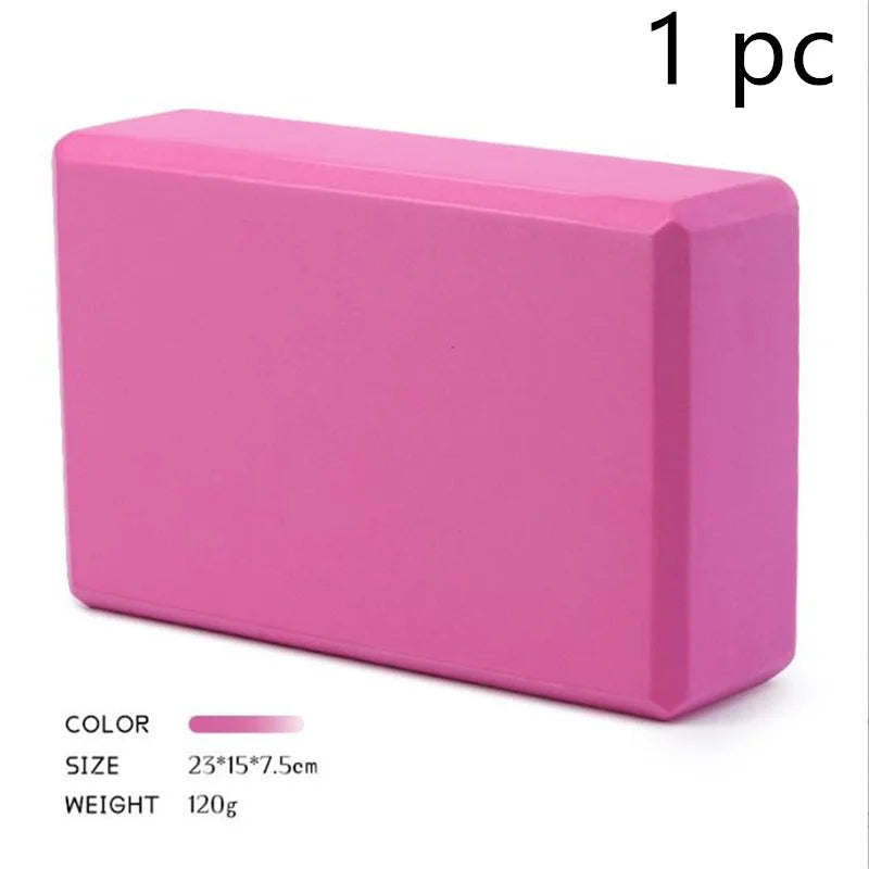 Yoga Blocks Gym Foam Brick Pilates Training Exercise Fitness Bolster Pillow Cushion Stretching Body Shaping Building Cubes