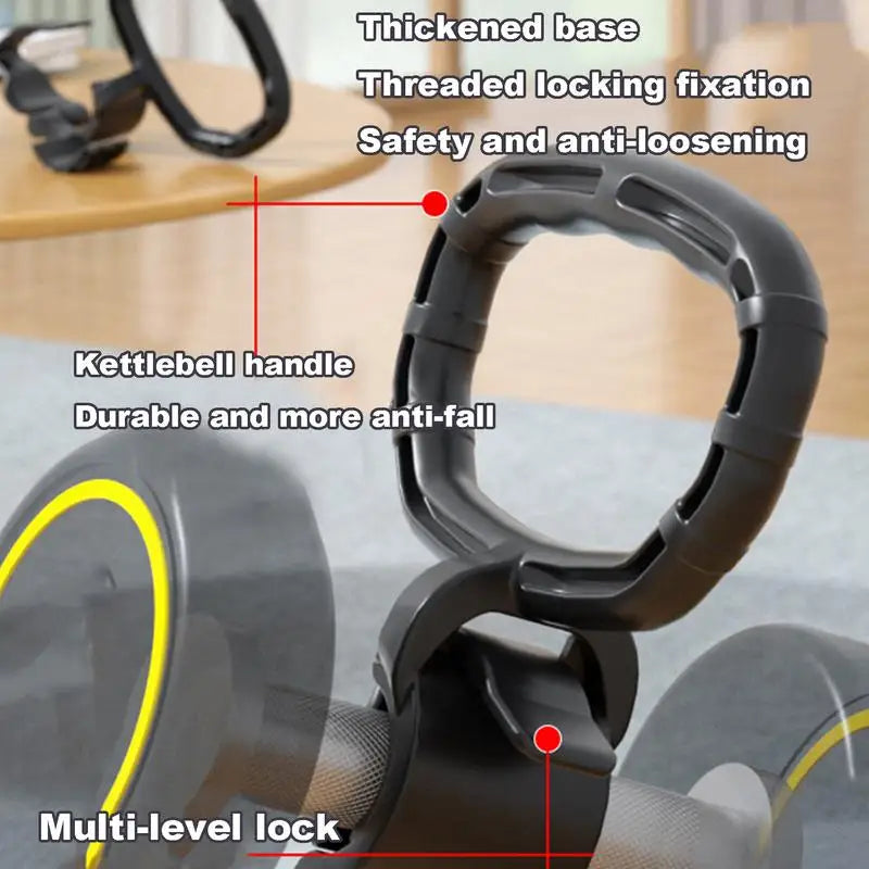 Dumbbell To Kettlebell Converter Portable Workout Attachment Converts Your Dumbbells Into Kettlebells Adjustable Weight Grip
